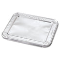 HFA Steam Pan Foil Lids, Fits Half-Size Pan, 30 Gauge, 12.27 x 10.44, 100/Carton (204930)