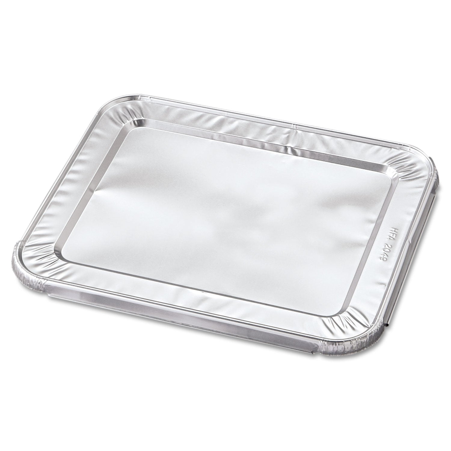 HFA Steam Pan Foil Lids, Fits Half-Size Pan, 30 Gauge, 12.27 x 10.44, 100/Carton (204930)