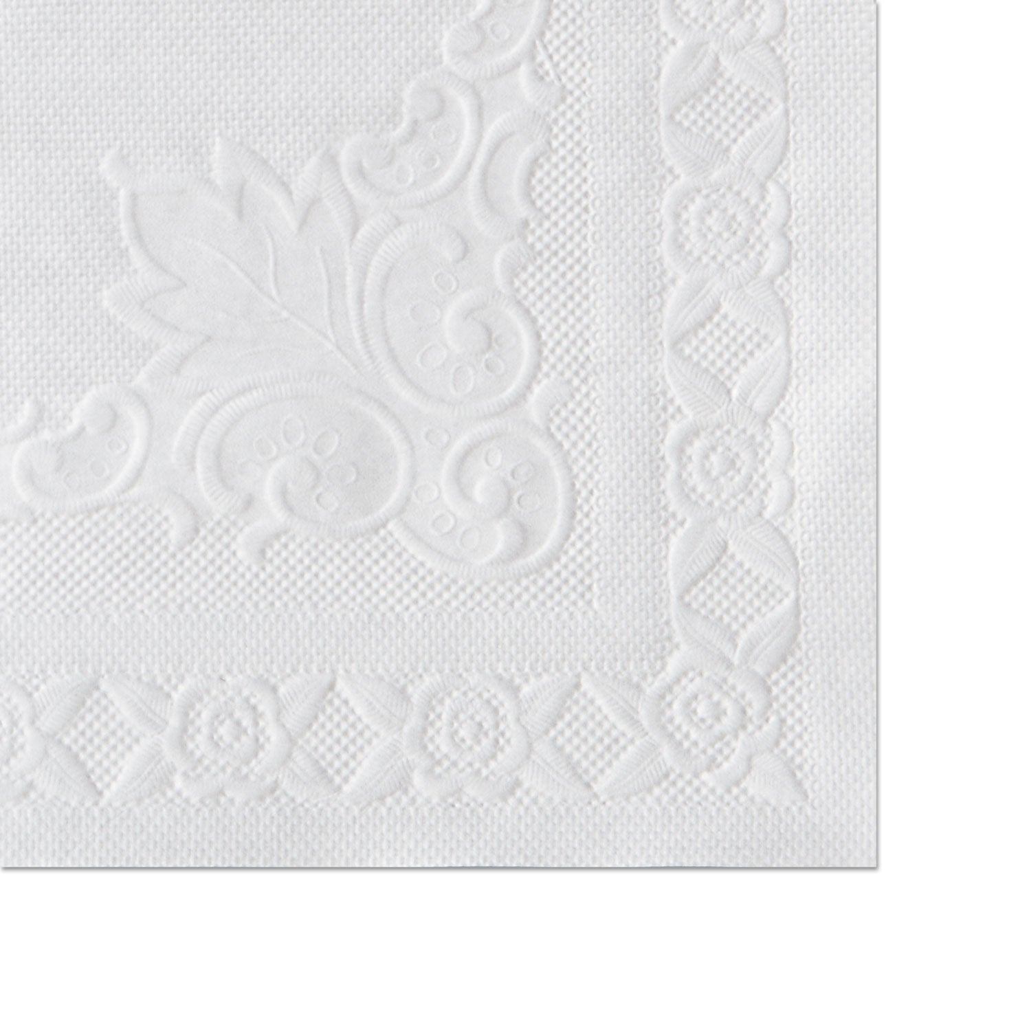 Hoffmaster Classic Embossed Straight Edge Placemats, 10 x 14, White, 1,000/Carton (601SE1014)