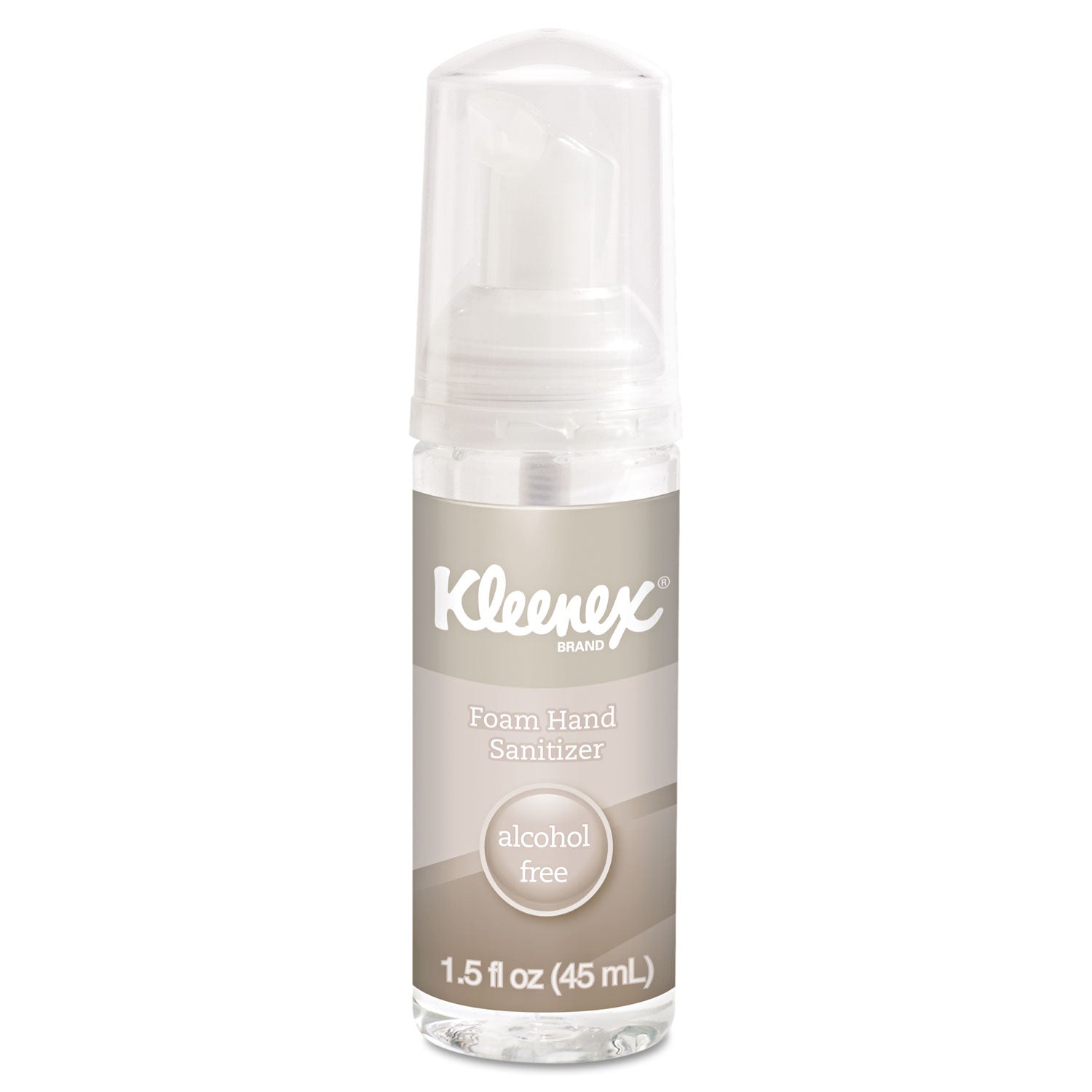 Kleenex Alcohol-Free Foam Hand Sanitizer, 1.5 oz Pump Bottle, Unscented (34136EA)