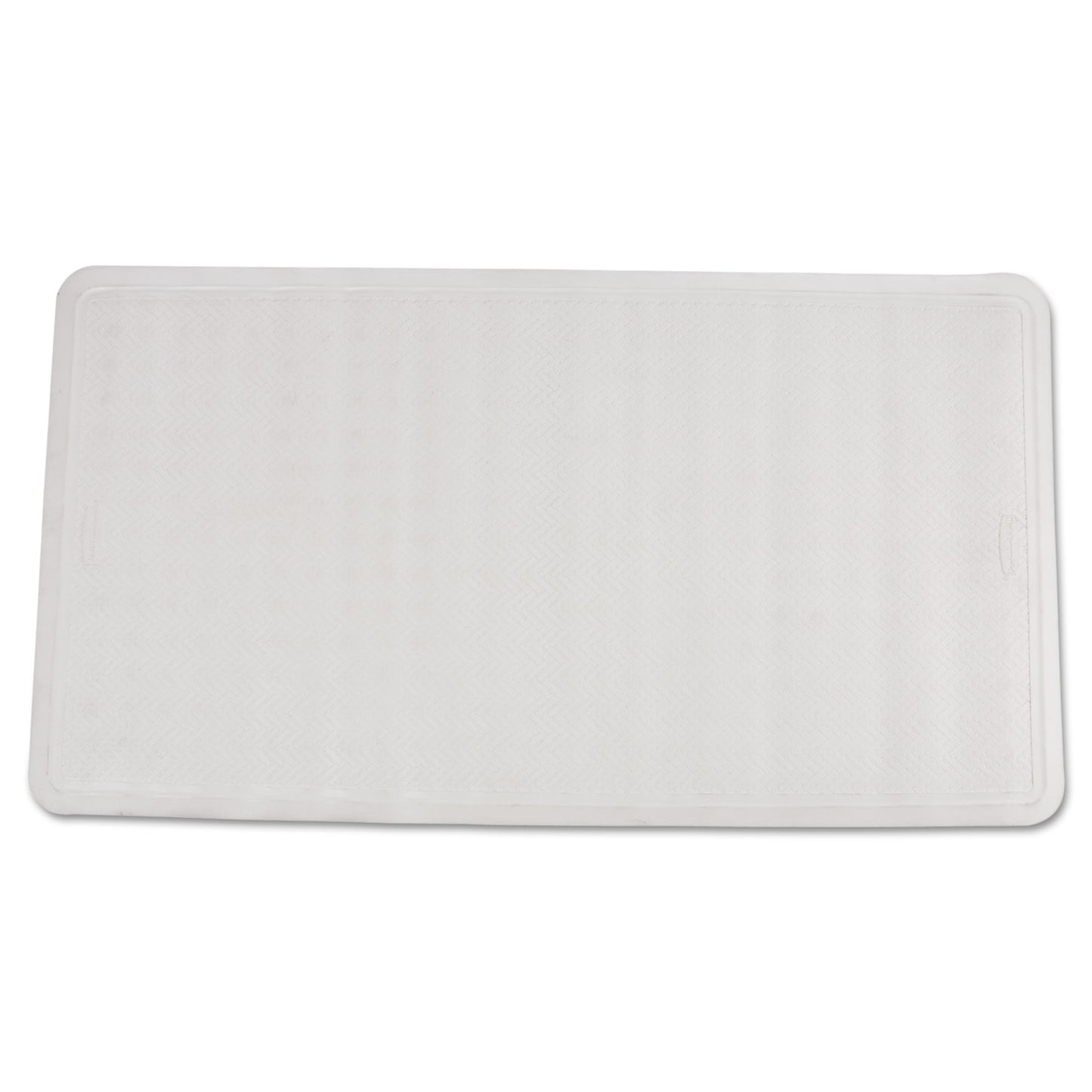 Rubbermaid Commercial Safti-Grip Latex-Free Vinyl Bath Mat, 16 x 28, White (1982726)