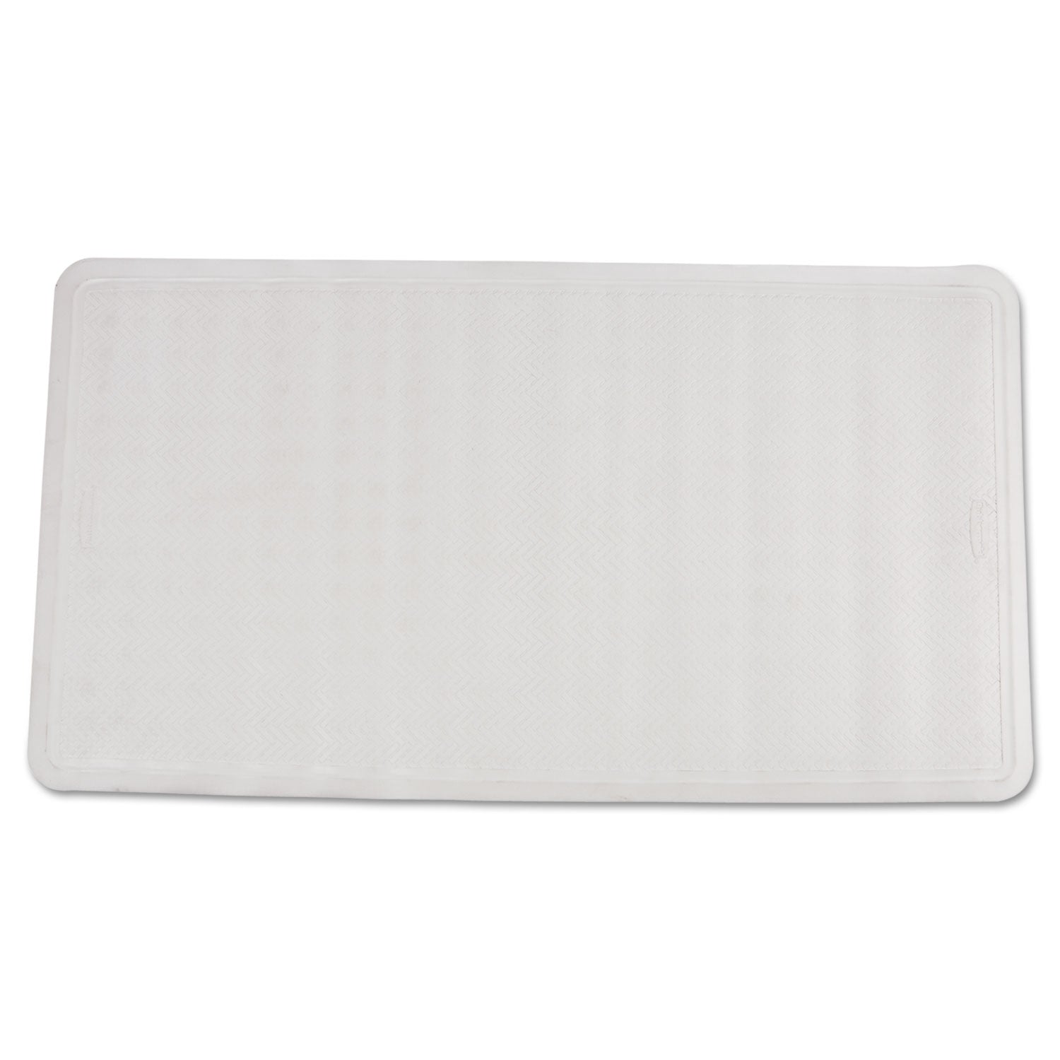 Rubbermaid Commercial Safti-Grip Latex-Free Vinyl Bath Mat, 16 x 28, White (1982726)