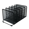 Universal Deluxe Mesh Stacking Sorter, 5 Sections, Letter to Legal Size Files, 14.63" x 8.13" x 7.5", Black (20001)