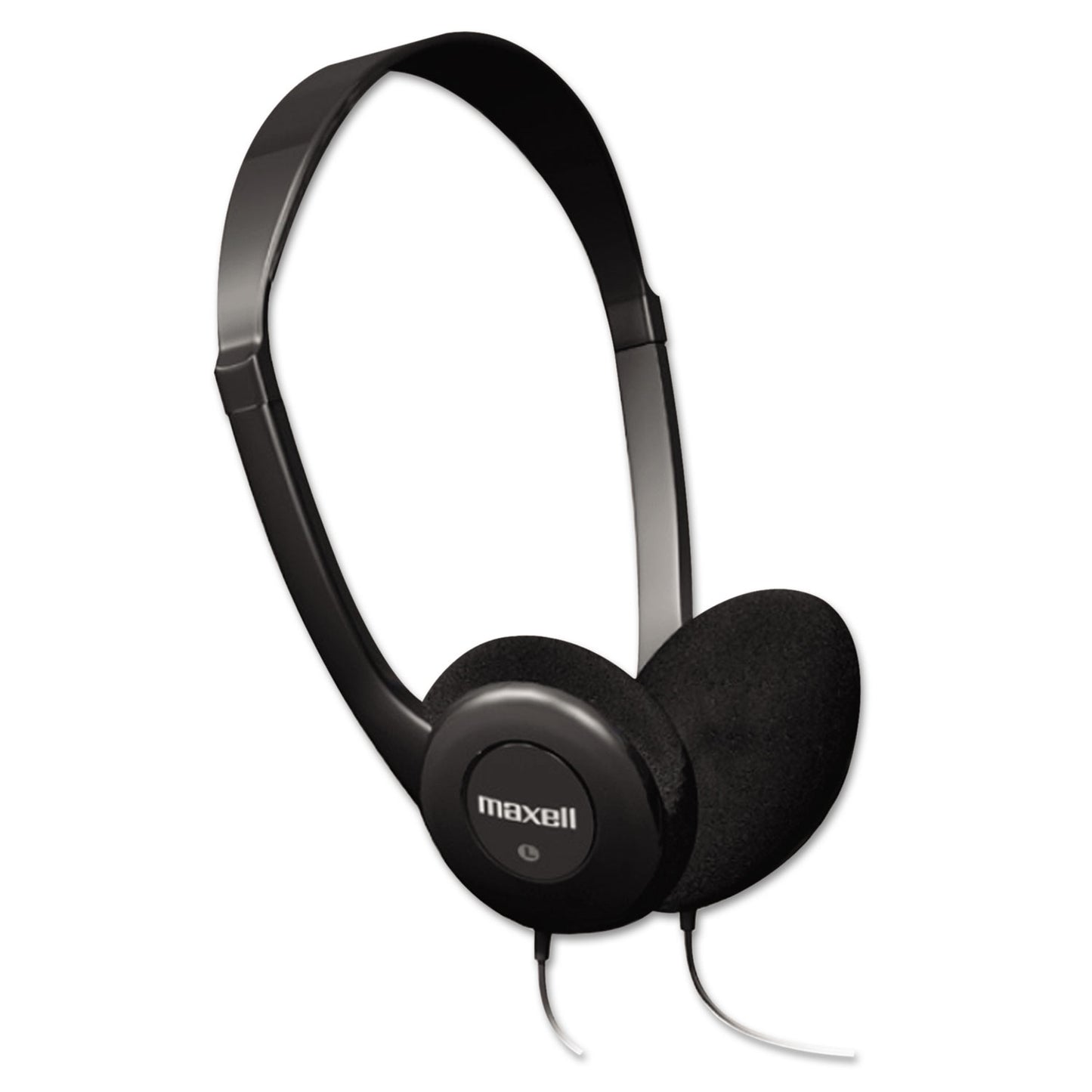 Maxell HP-100 Headphones, 4 ft Cord, Black (190319)