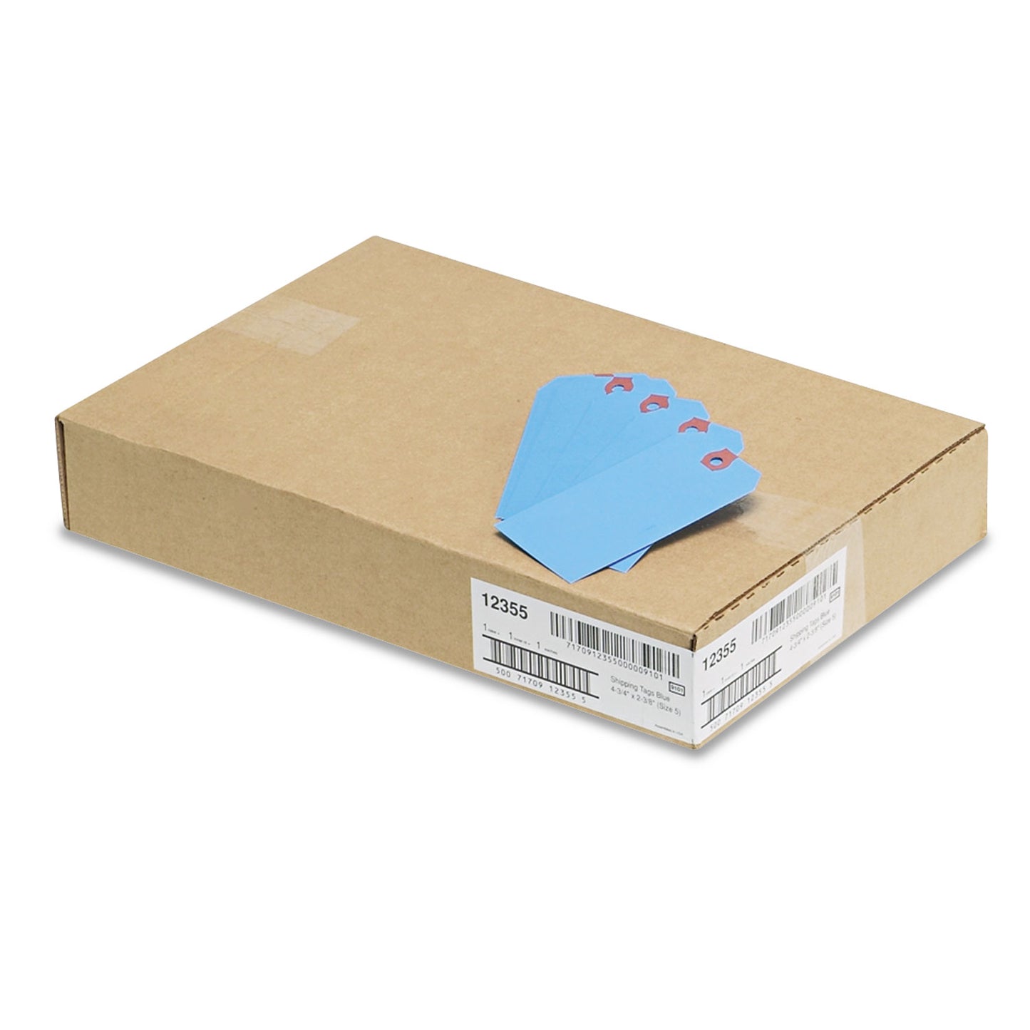 Avery Unstrung Shipping Tags, 11.5 pt Stock, 4.75 x 2.38, Blue, 1,000/Box (12355)