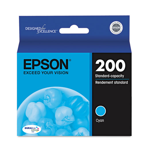 Epson T200220-S (200) DURABrite Ultra Ink, Cyan