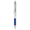 Zebra Z-Grip Flight Ballpoint Pen, Retractable, Bold 1.2 mm, Blue Ink, Black/Blue/White Barrel, 12/Pack (21920)