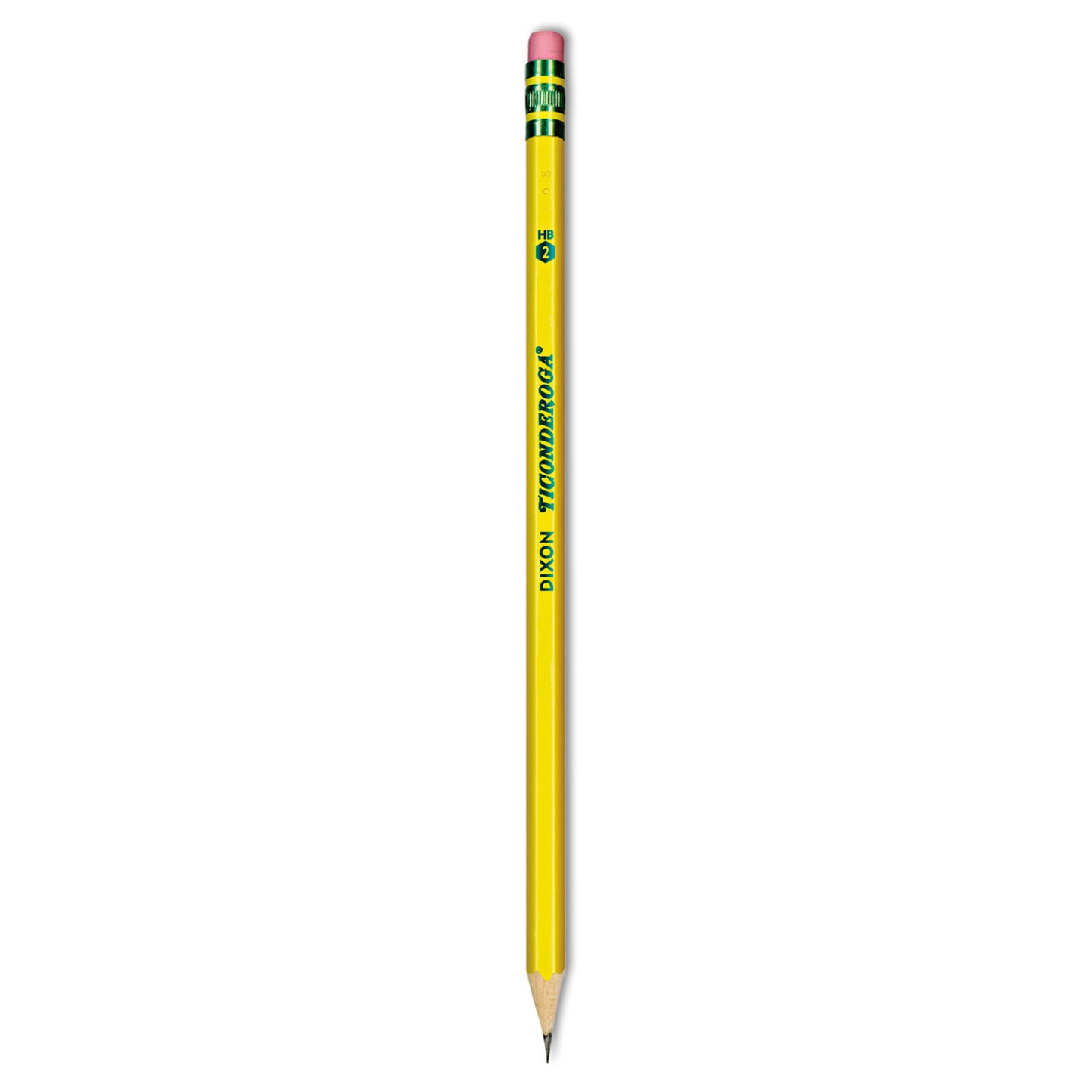 Ticonderoga Pencils, HB (#2), Black Lead, Yellow Barrel, Dozen (13882)