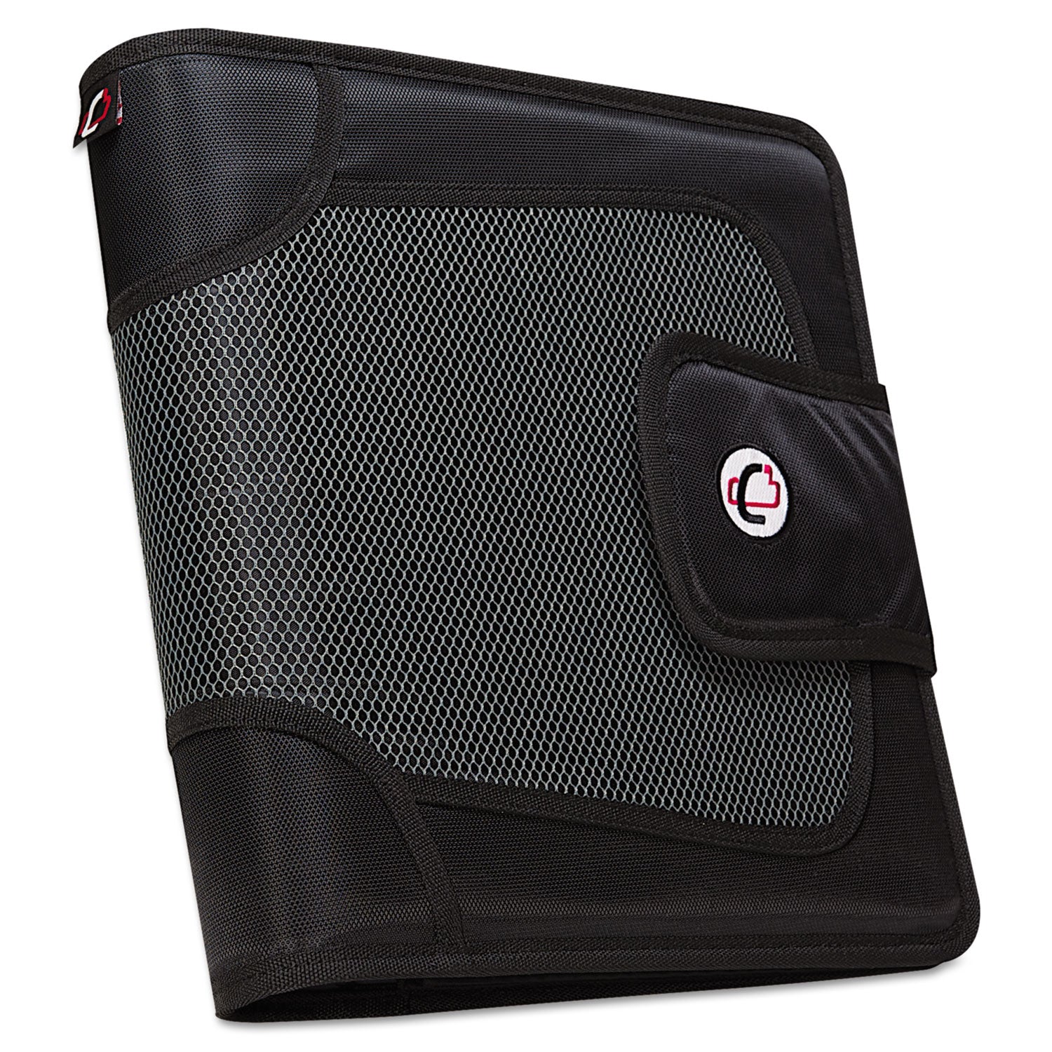 Case it Premium Velcro Closure Binder, 3 Rings, 2" Capacity, 11 x 8.5, Black (S816)