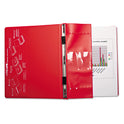 Charles Leonard VariCap Expandable Binder, 2 Posts, 6" Capacity, 11 x 8.5, Red (61603)