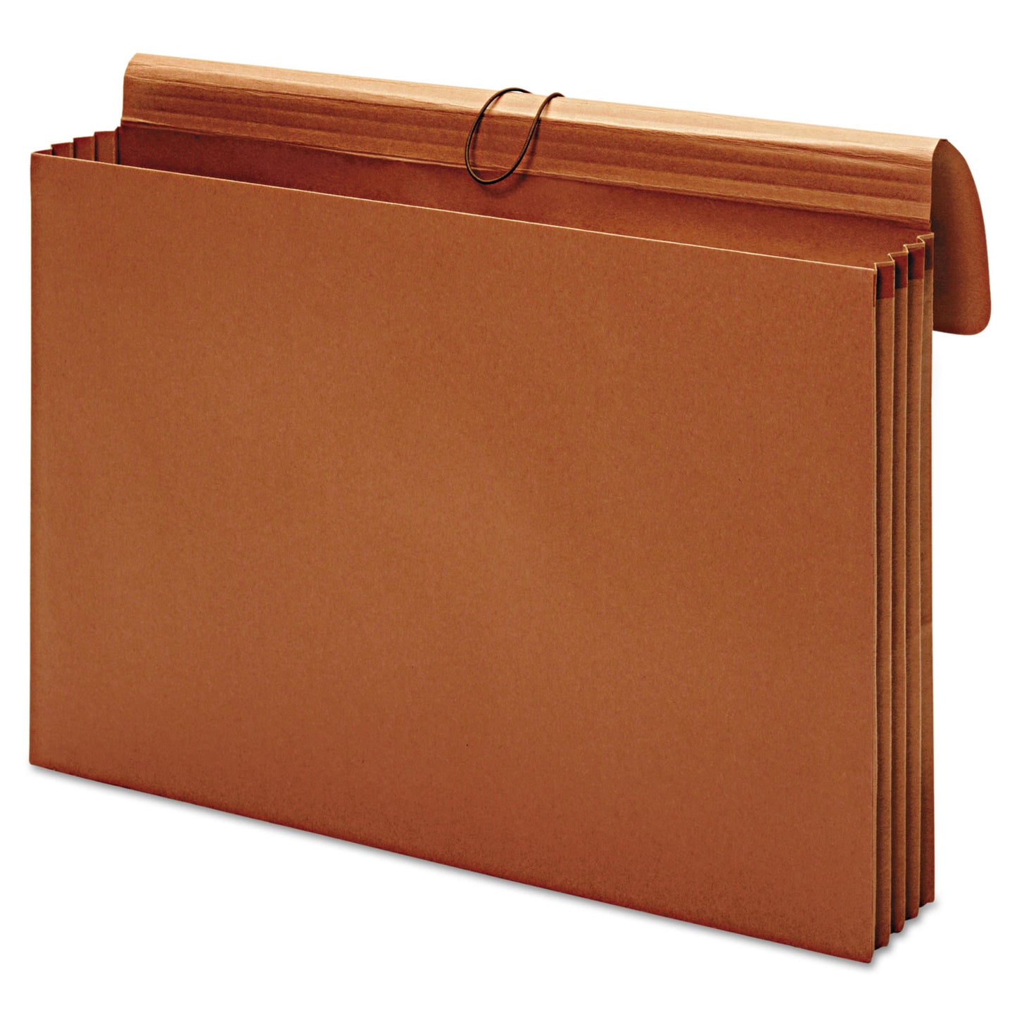 Pendaflex Expanding Wallet, 3.5" Expansion, 1 Section, Elastic Cord Closure, Tabloid Size, Brown (B1060E)