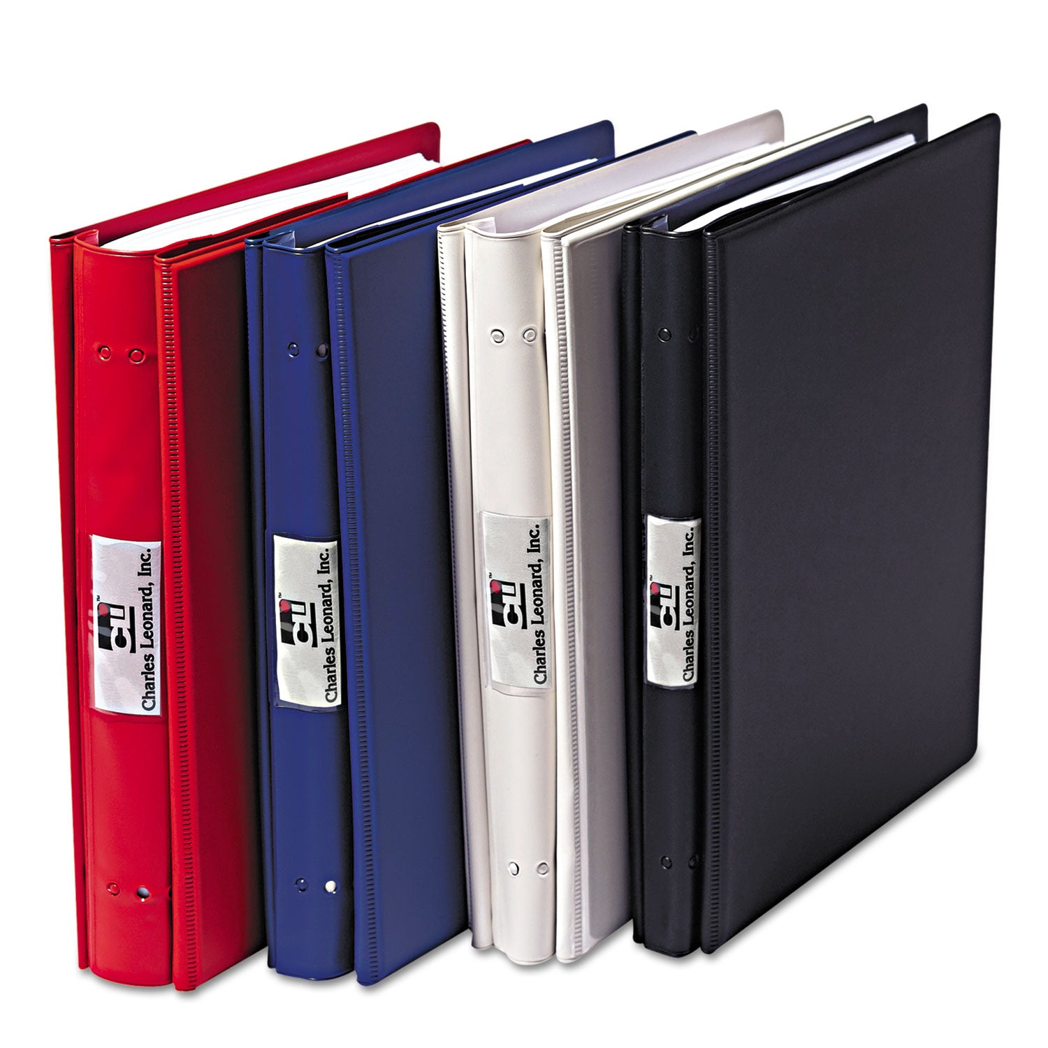 Charles Leonard VariCap Expandable Binder, 2 Posts, 6" Capacity, 11 x 8.5, Red (61603)