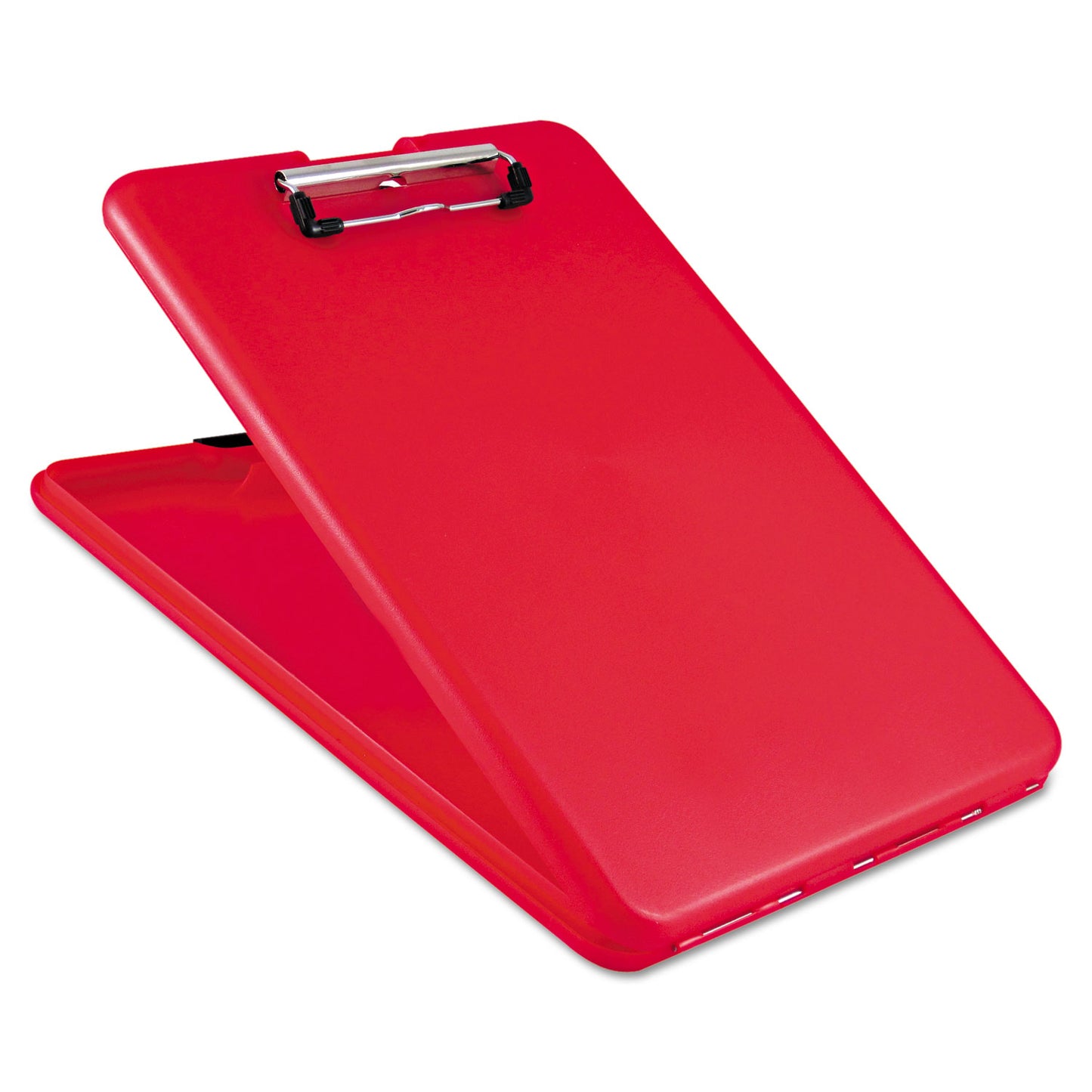 Saunders SlimMate Storage Clipboard, 0.5" Clip Capacity, Holds 8.5 x 11 Sheets, Red (00560)