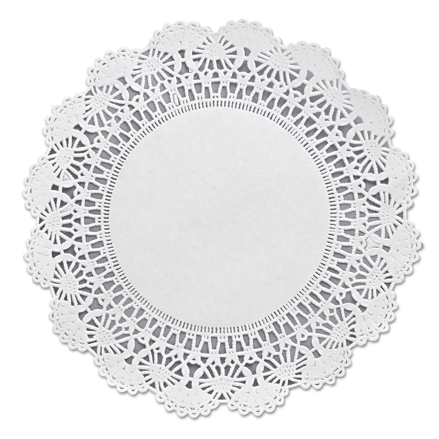 Hoffmaster Cambridge Lace Doilies, Round, 8", White, 1,000/Carton (500236)