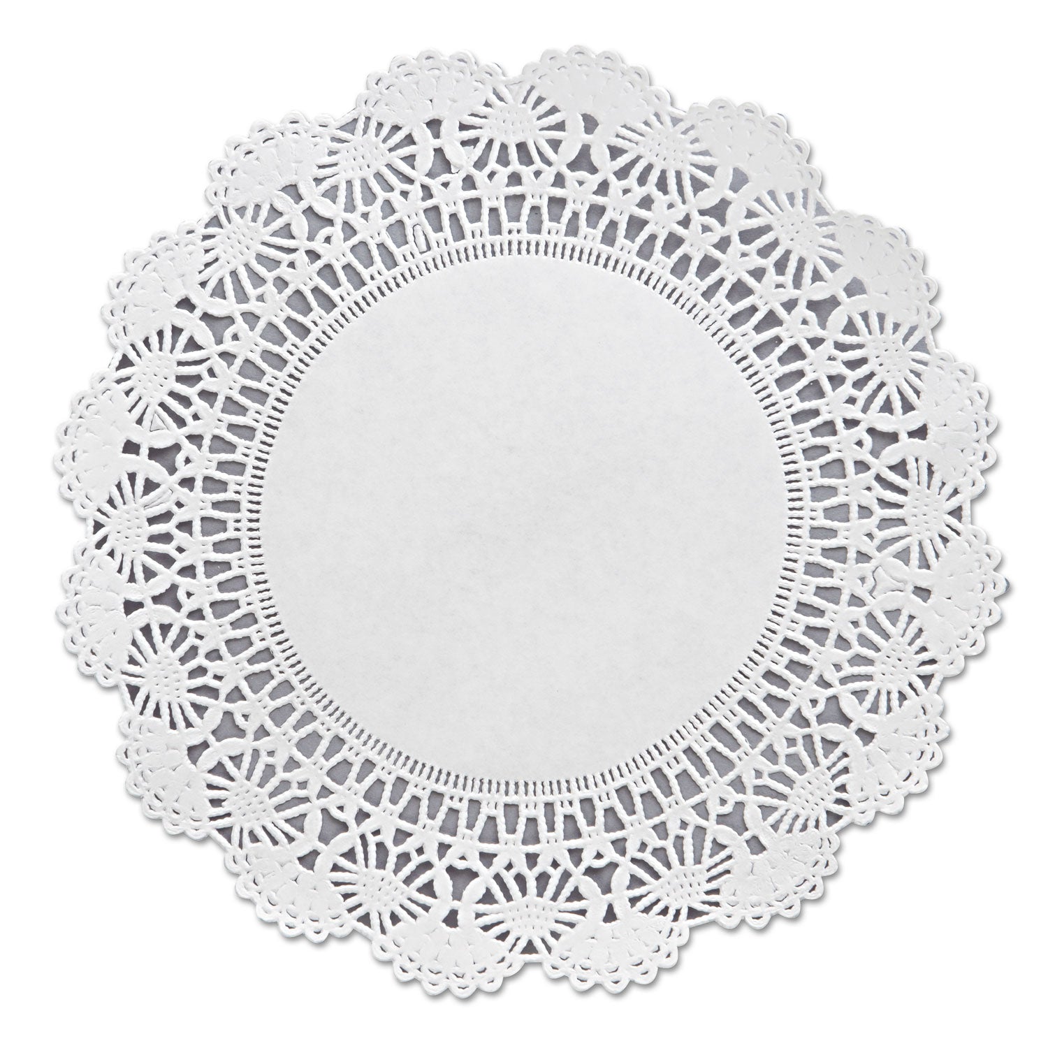 Hoffmaster Cambridge Lace Doilies, Round, 8", White, 1,000/Carton (500236)