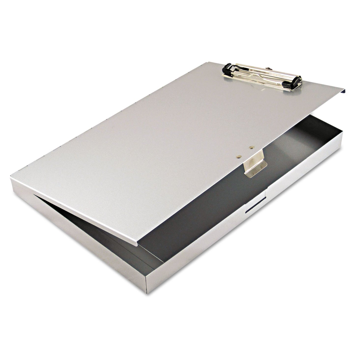 Saunders Tuffwriter Recycled Aluminum Storage Clipboard, 0.5" Clip Capacity, Holds 8.5 x 11 Sheets, Silver (45300)