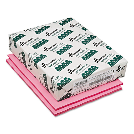 AbilityOne 7530013982680, SKILCRAFT Neon Colored Copy Paper, 20 lb Bond Weight, 8.5 x 11, Neon Pink, 500/Ream