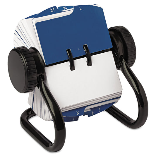 Rolodex Open Rotary Card File, Holds 250 1.75 x 3.25 Cards, Black (66700)