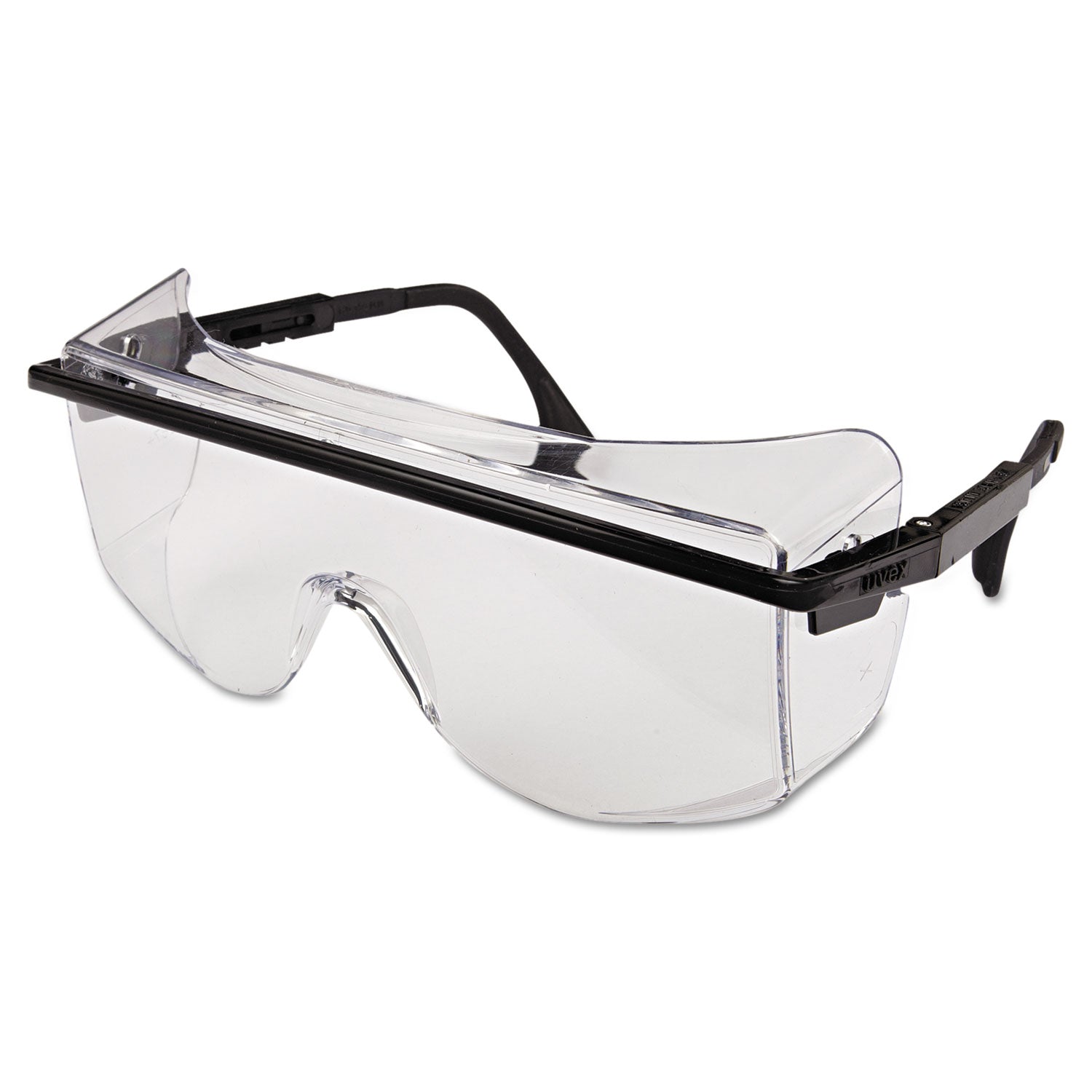 Uvex Astro OTG 3001 Safety Spectacles, Black Frame (S2500C)