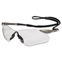 KleenGuard V30 Nemesis VL Safety Glasses, Gunmetal Frame, Clear Lens (20470)