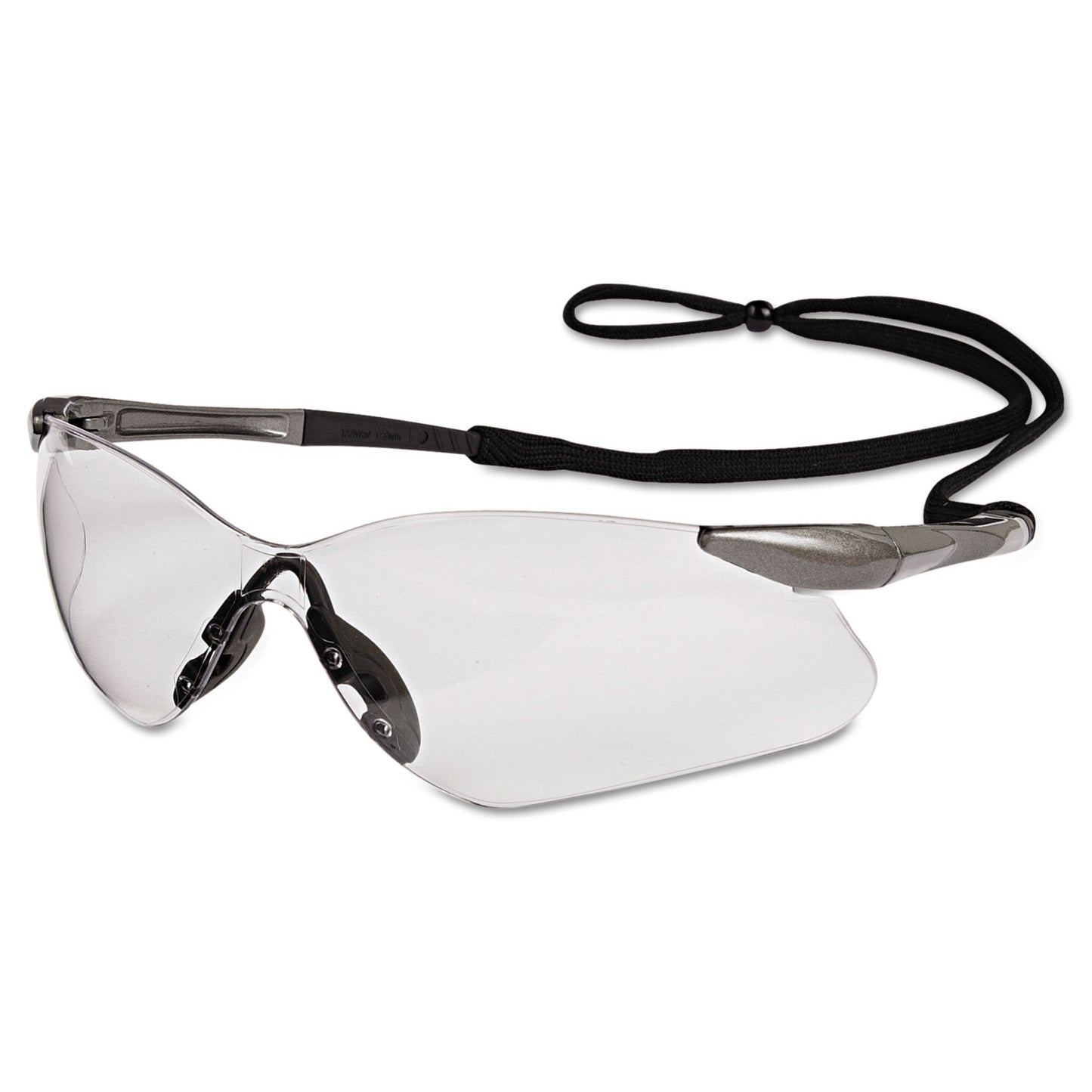 KleenGuard V30 Nemesis VL Safety Glasses, Gunmetal Frame, Clear Lens (20470)