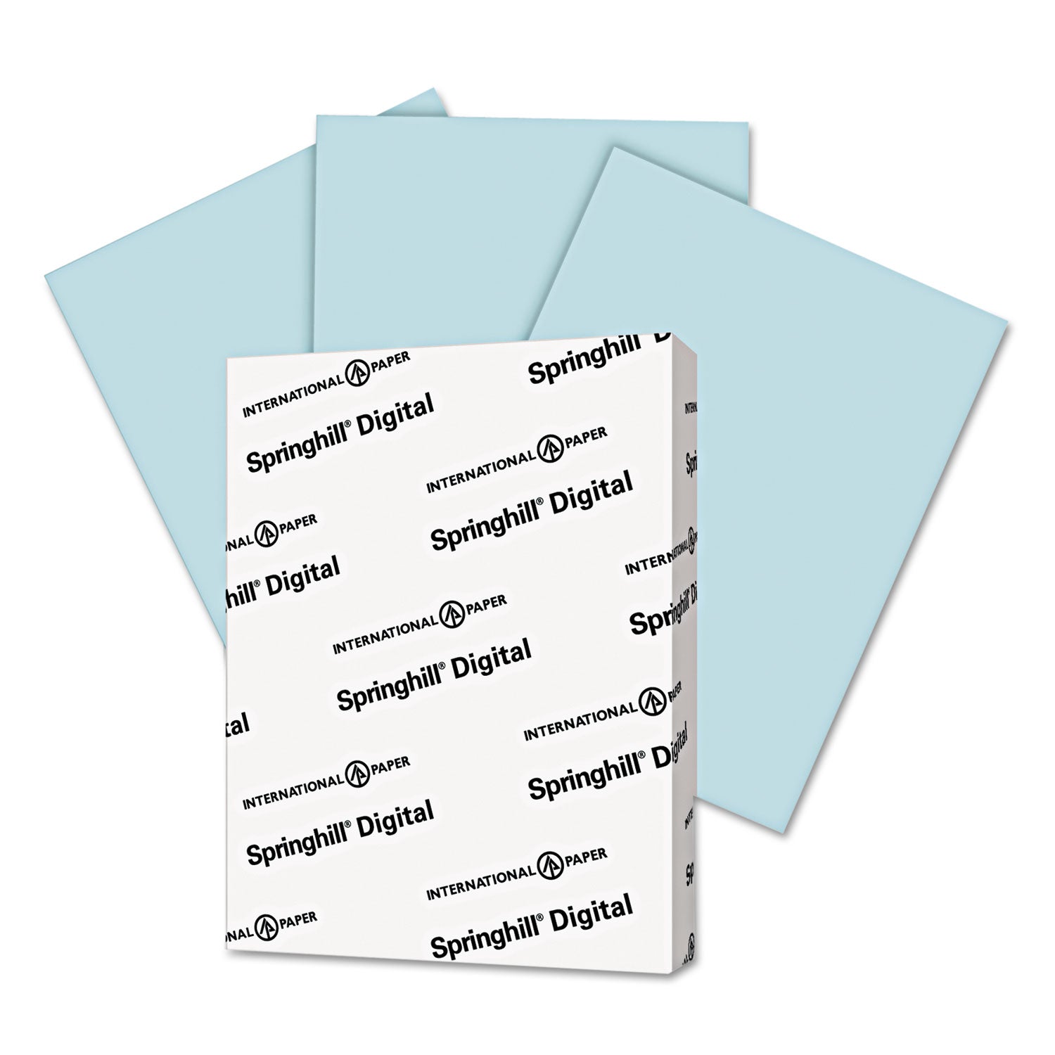 Springhill Digital Index Color Card Stock, 90 lb Index Weight, 8.5 x 11, Blue, 250/Pack (025100)