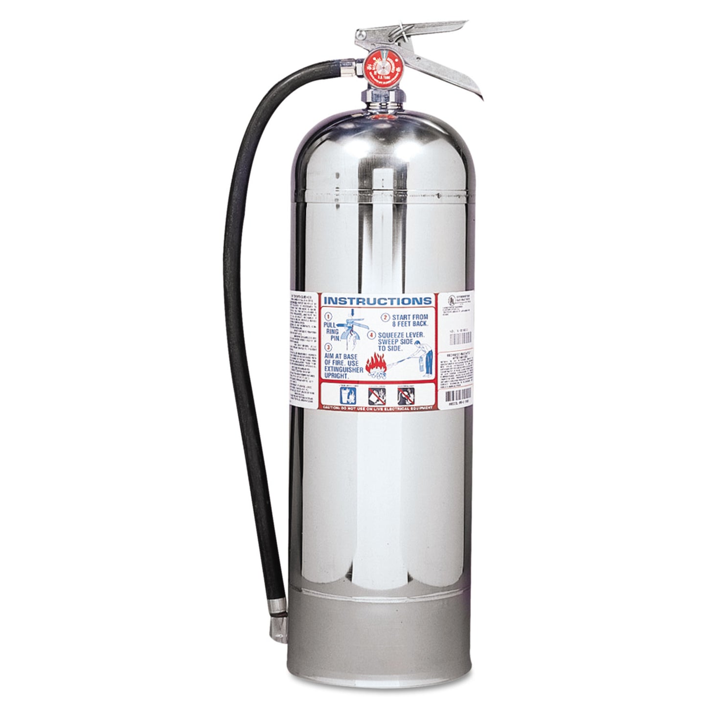 Kidde ProPlus 2.5 W H2O Fire Extinguisher, 2-A, 2.5 gal, 20.86 lb (466403)