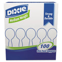 Dixie Plastic Cutlery, Heavy Mediumweight Soup Spoon, 1,000/Carton (SM207CT)