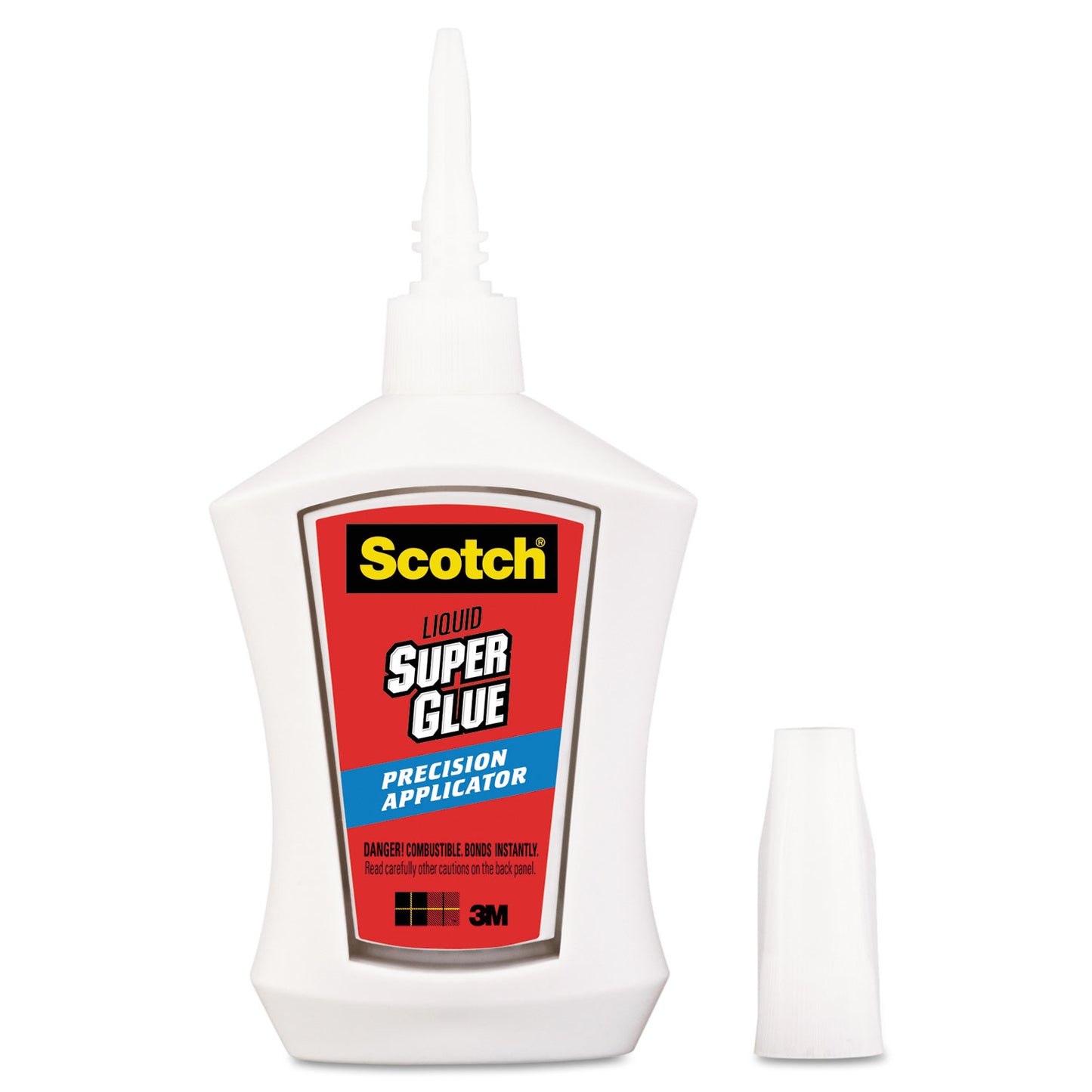 Scotch Super Glue with Precision Applicator, 0.14 oz, Dries Clear (AD124)