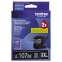 Brother LC107BK Innobella Super High-Yield Ink, 1,200 Page-Yield, Black