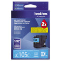 Brother LC105C Innobella Super High-Yield Ink, 1,200 Page-Yield, Cyan