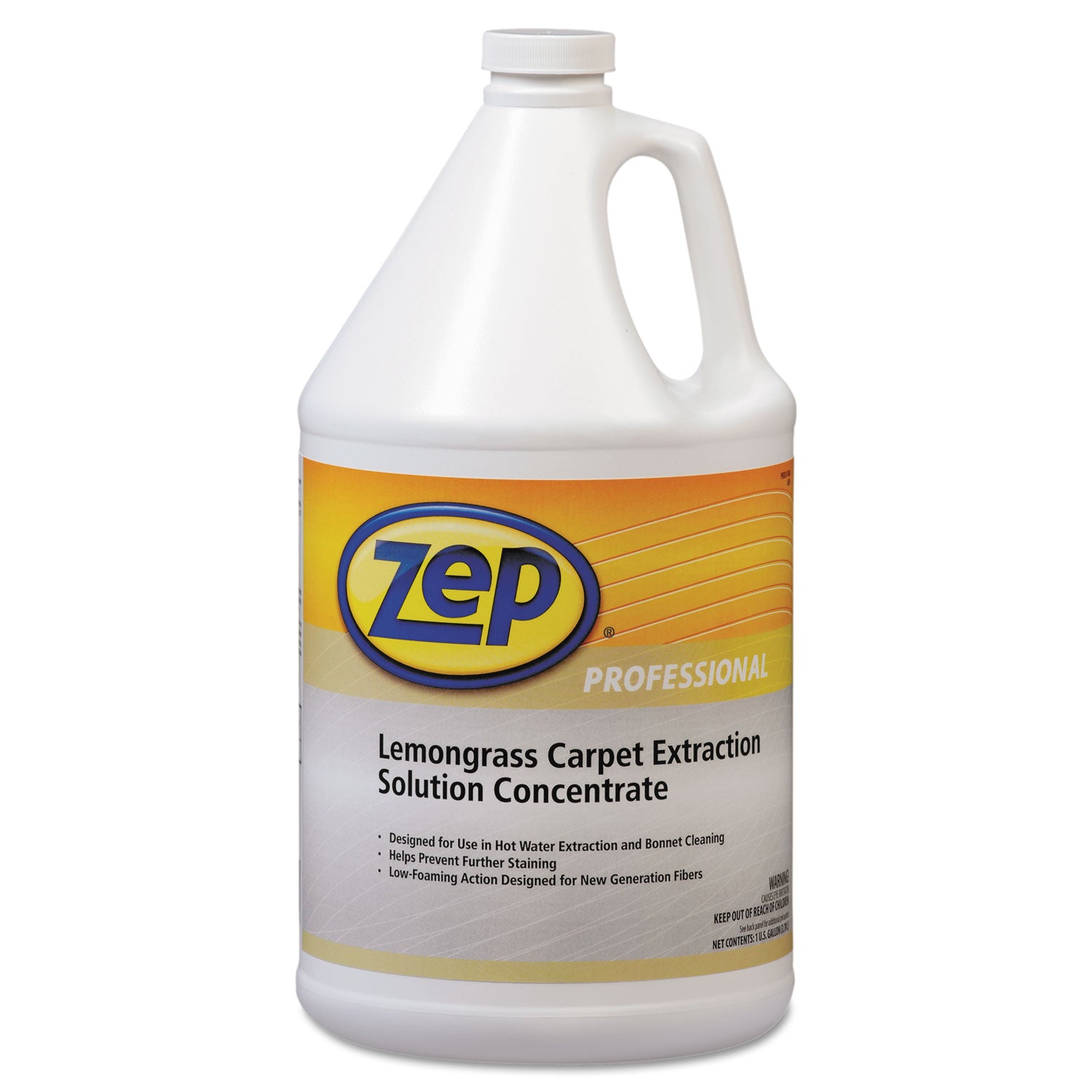 Zep Carpet Extraction Cleaner, Lemongrass, 1gal Bottle (1041398EA)