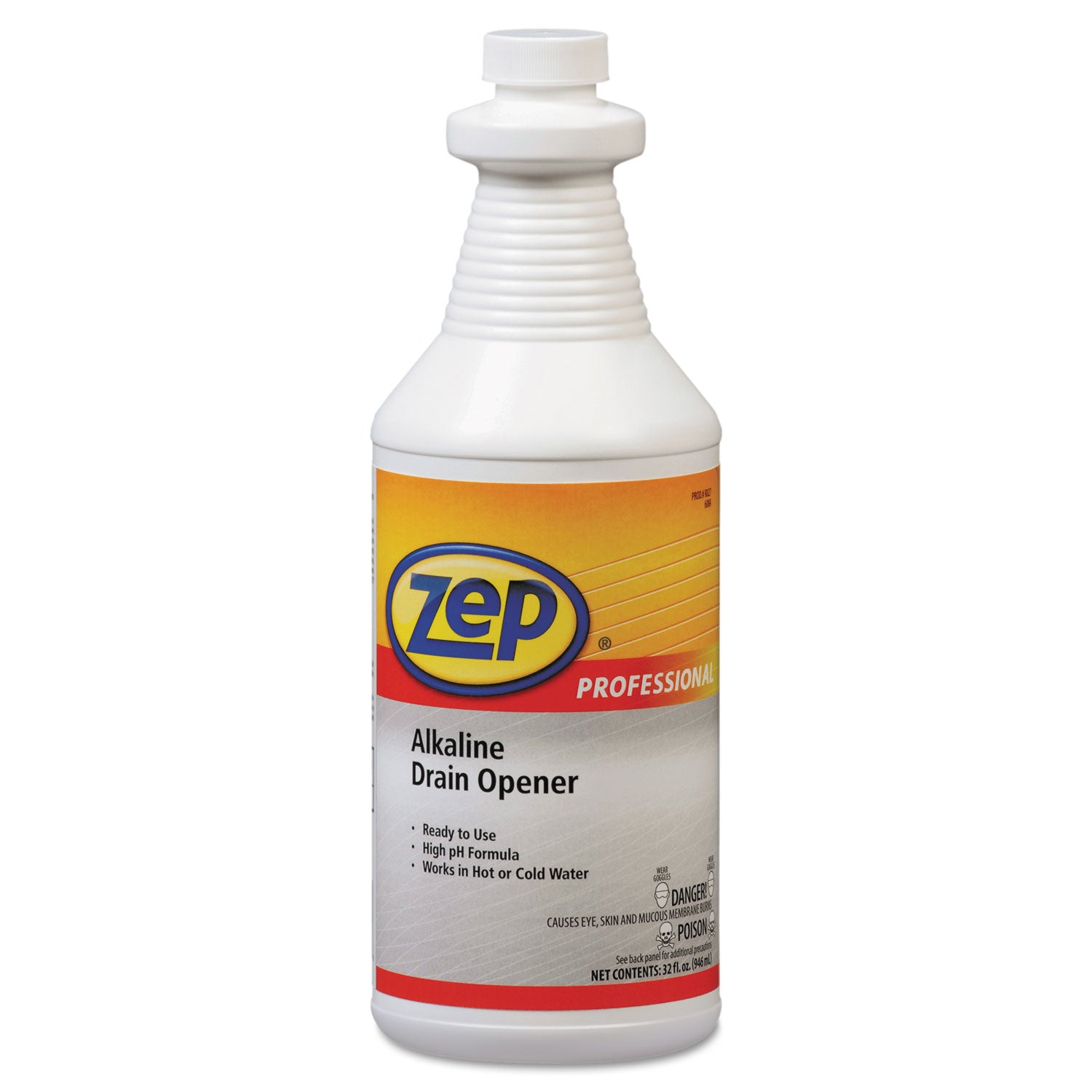 Zep Alkaline Drain Opener Quart Bottle (1041423EA)