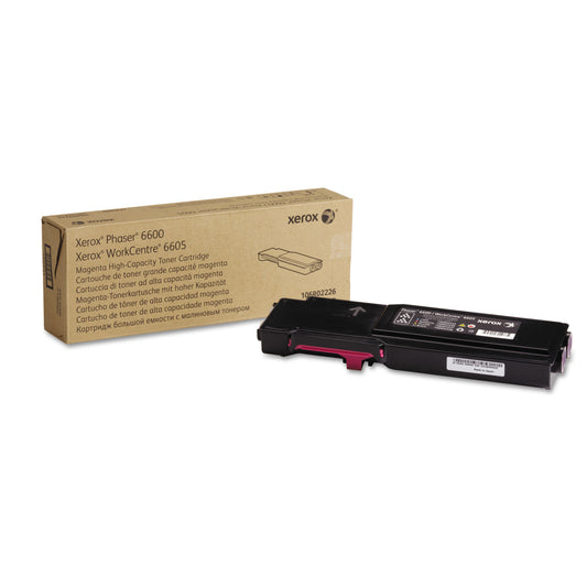 Xerox 106R02226 High-Yield Toner, 6,000 Page-Yield, Magenta