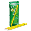 Dixon Ticonderoga Beginners Woodcase Pencil with Microban Protection, HB (#2), Black Lead, Yellow Barrel, Dozen (13080)