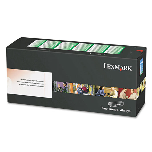 Lexmark C734A4CG Return Progam Toner, 6,000 Page-Yield, Cyan