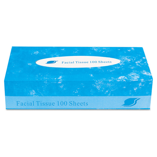 GEN Boxed Facial Tissue, 2-Ply, White, 100 Sheets/Box, 30 Boxes/Carton (FACIAL30100)