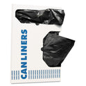 Linear Low Density Can Liners with AccuFit Sizing, 16 gal, 1 mil, 24" x 32", Black, Flat Pack, 250/Carton (H4832TKX01)