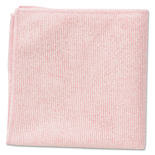 Rubbermaid Commercial Microfiber Cleaning Cloths, 16 x 16, Pink, 24/Pack (1820581)