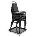 Alera Stacking Chair Dolly, Metal, 320 lb Capacity, 22.44" x 22.44" x 3.93", Black (SCCART)