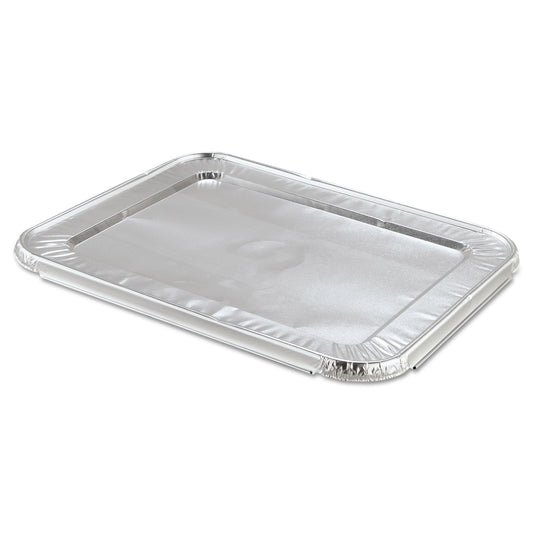 HFA Steam Pan Foil Lids, Fits Half-Size Pan, 25 Gauge, 12.81 x 10.44, 100/Carton (204900)