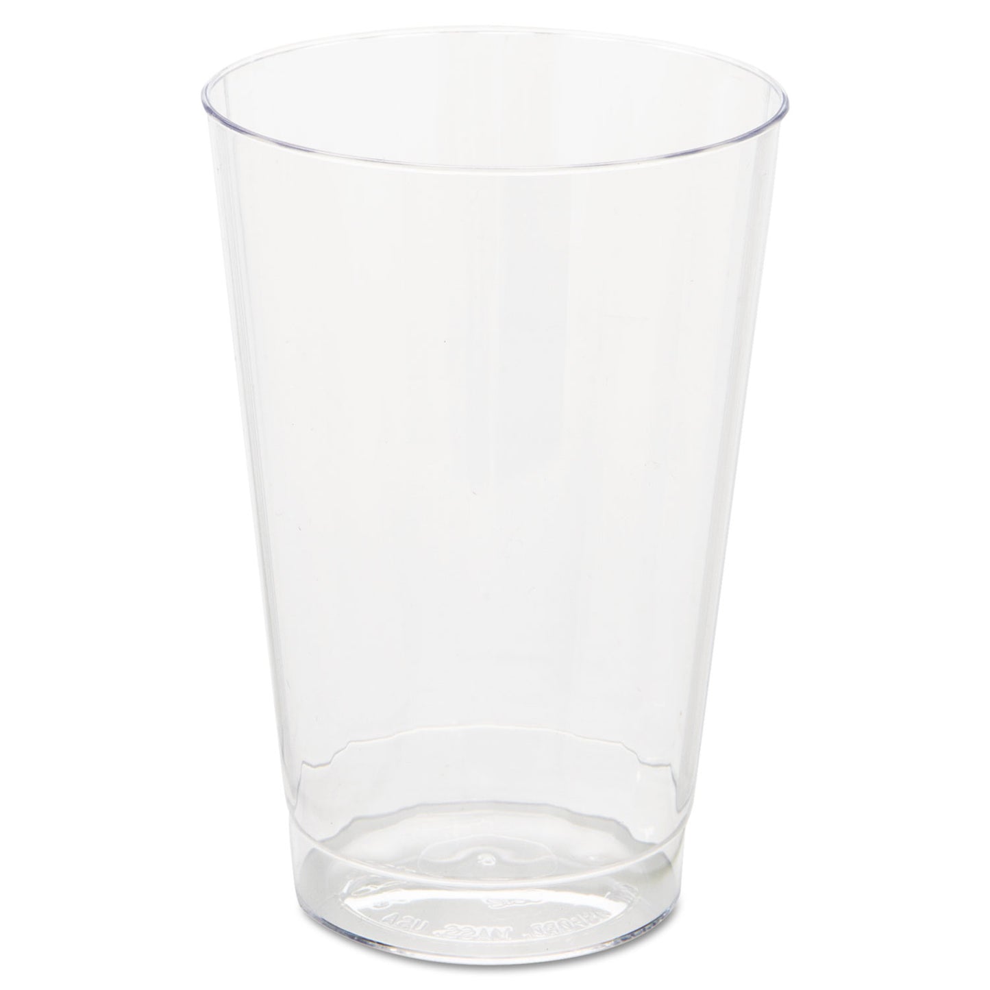 WNA Classic Crystal Plastic Tumblers, 12 oz, Clear, Fluted, Tall, 20 Pack, 12 Packs/Carton (CC12240)