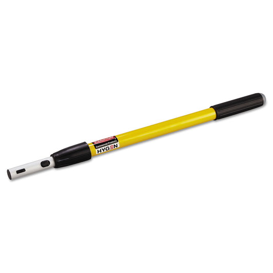 Rubbermaid HYGEN Quick-Connect Extension Handle, 20" to 40", Yellow/Black (Q745)