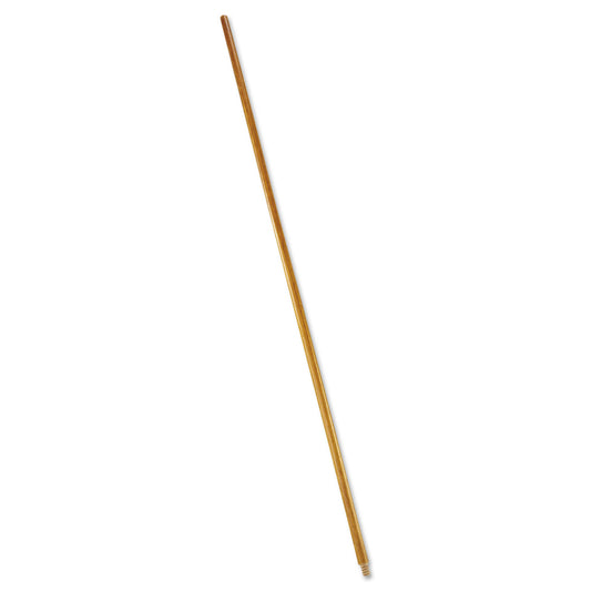 Rubbermaid Commercial Wood Threaded-Tip Broom/Sweep Handle, 0.94" dia x 60", Natural (6361)