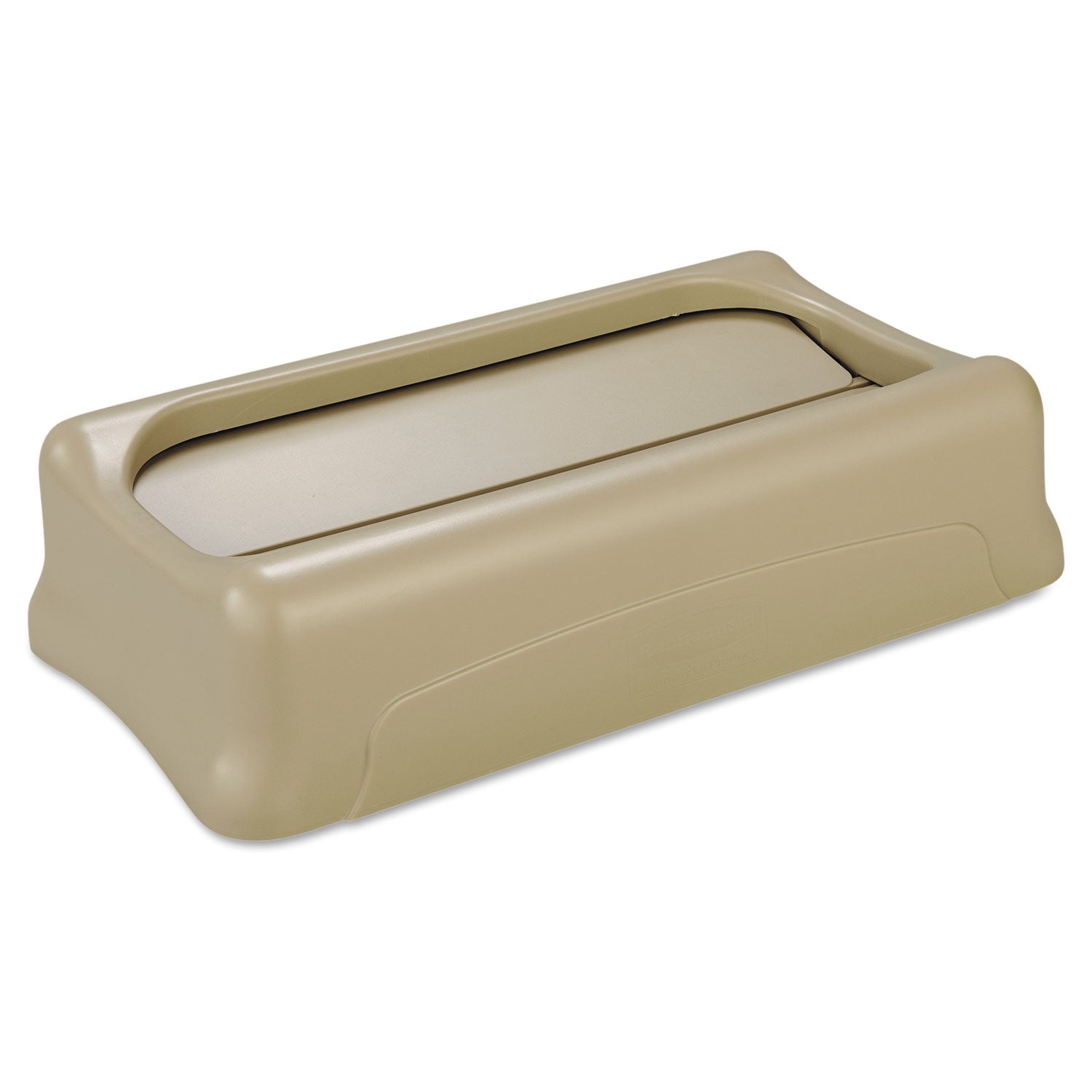 Rubbermaid Commercial Slim Jim Swing Lid, 11.38w x 20.5d x 5h, Beige (267360BEI)