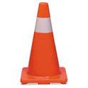 Tatco Traffic Cone, 10 x 10 x 18, Orange/Silver (25500)