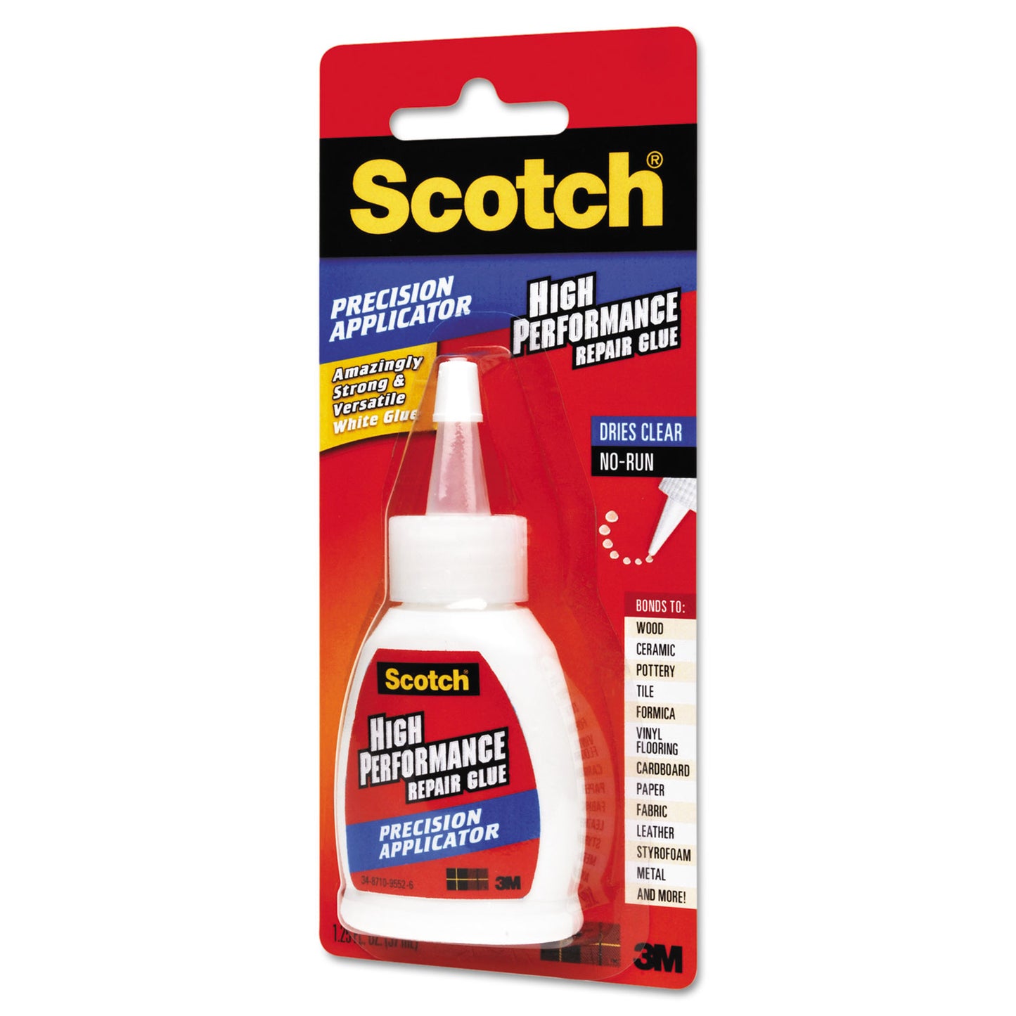 Scotch Maximum Strength All-Purpose High-Performance Repair Glue, 1.25 oz, Dries Clear (ADH669)