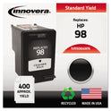 Innovera Remanufactured Black High-Yield Ink, Replacement for 98 (C9364A), 400 Page-Yield (9364WN)