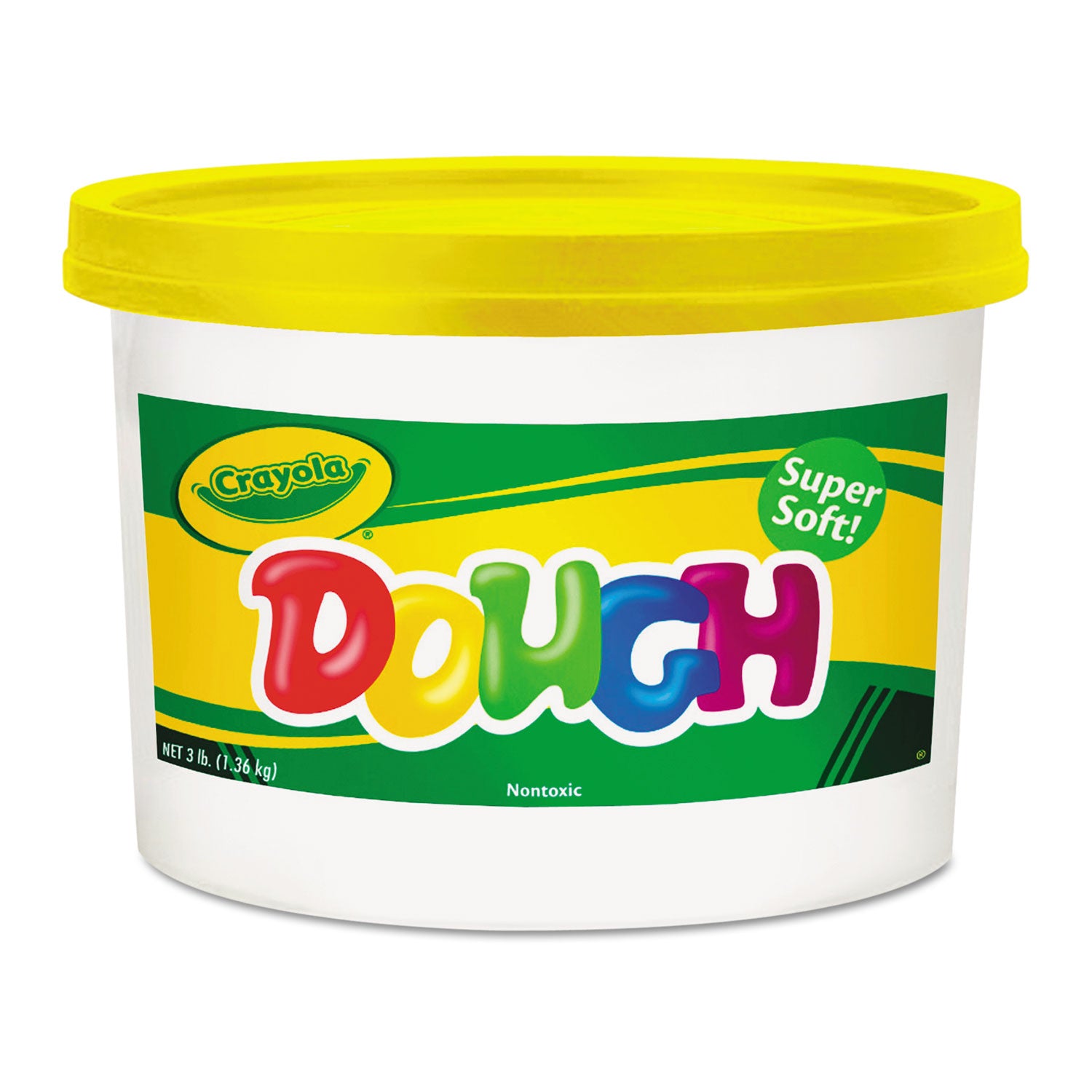 Crayola Modeling Dough Bucket, 3 lbs, Yellow (570015034)