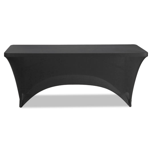 Iceberg iGear Fabric Table Cover, Polyester/Spandex, 30" x 72", Black (16521)